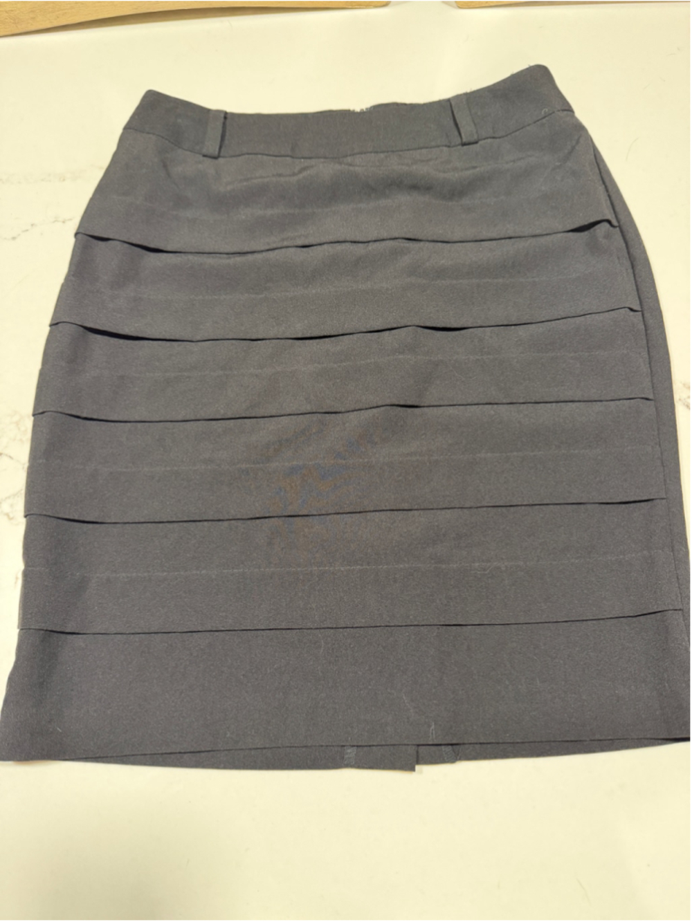NEW Black A.Byer Career Tiered Pencil Mini Skirt 9